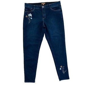 ReCreation Floral Embroidered Jegging Jeans